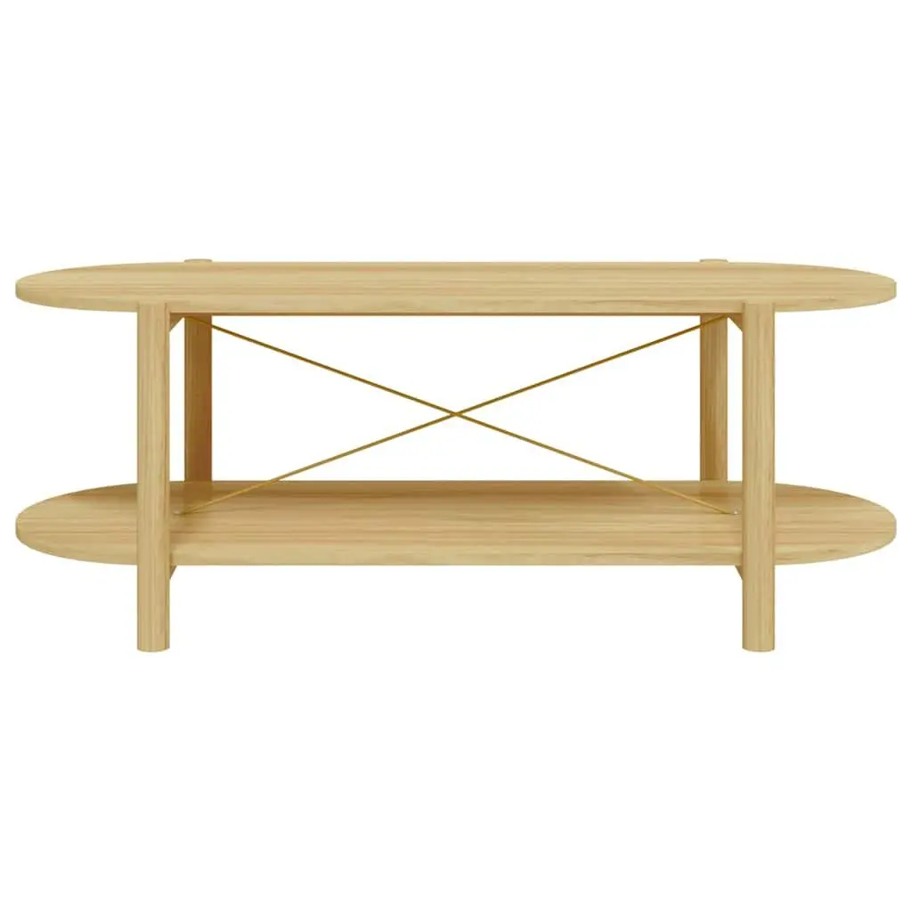 Coffee Table Brown 110x48x40 cm Engineered Wood Storage Side Table