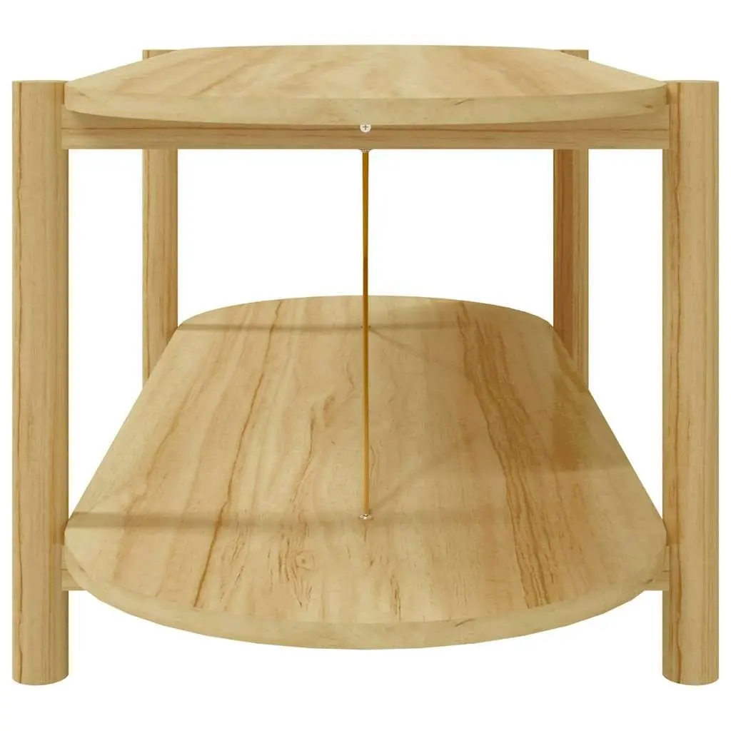Coffee Table Brown 110x48x40 cm Engineered Wood Storage Side Table