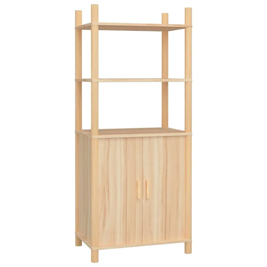 Highboard Storage Cabinet Brown 60x40x141cm Engineered Wood Sideboard Buffet