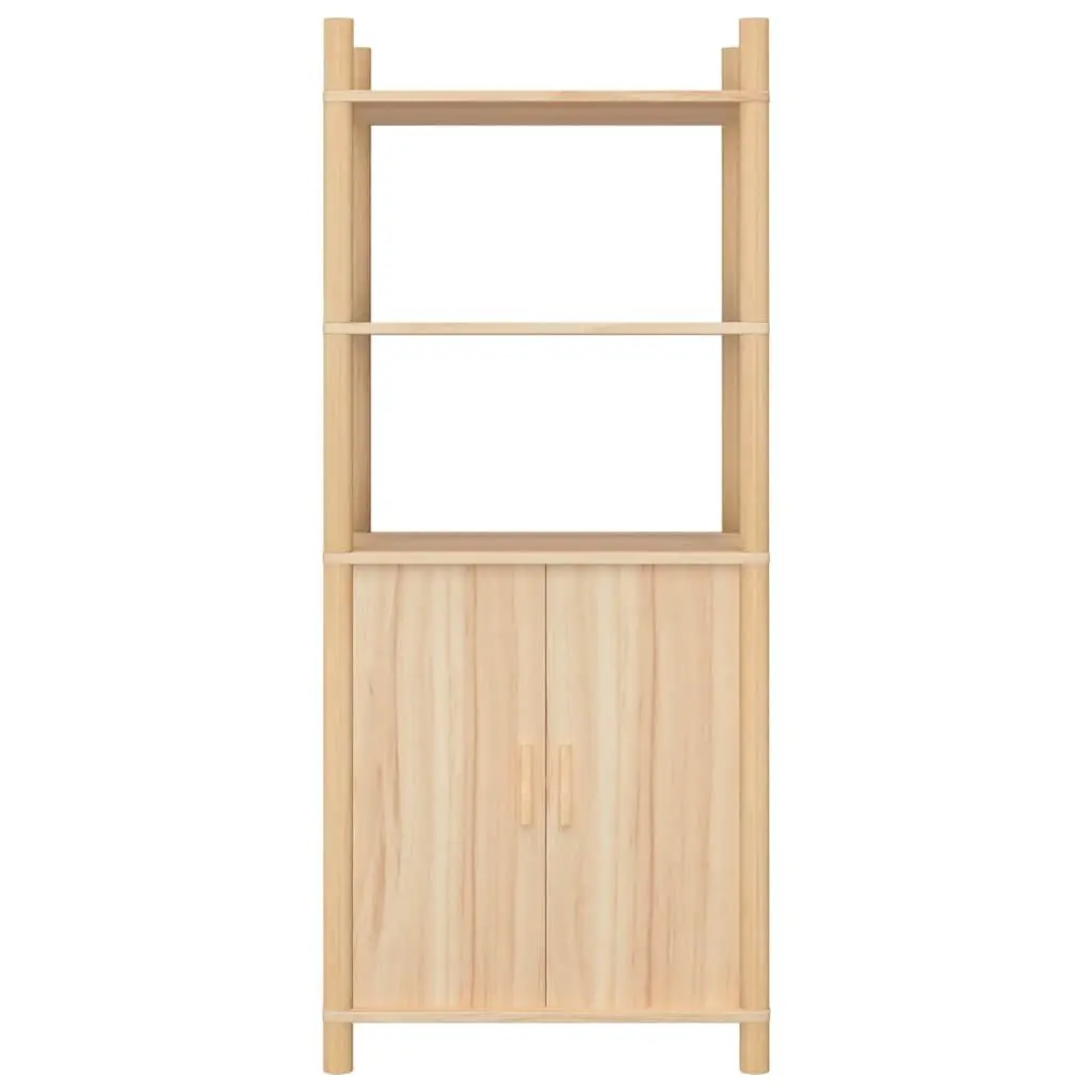 Highboard Storage Cabinet Brown 60x40x141cm Engineered Wood Sideboard Buffet