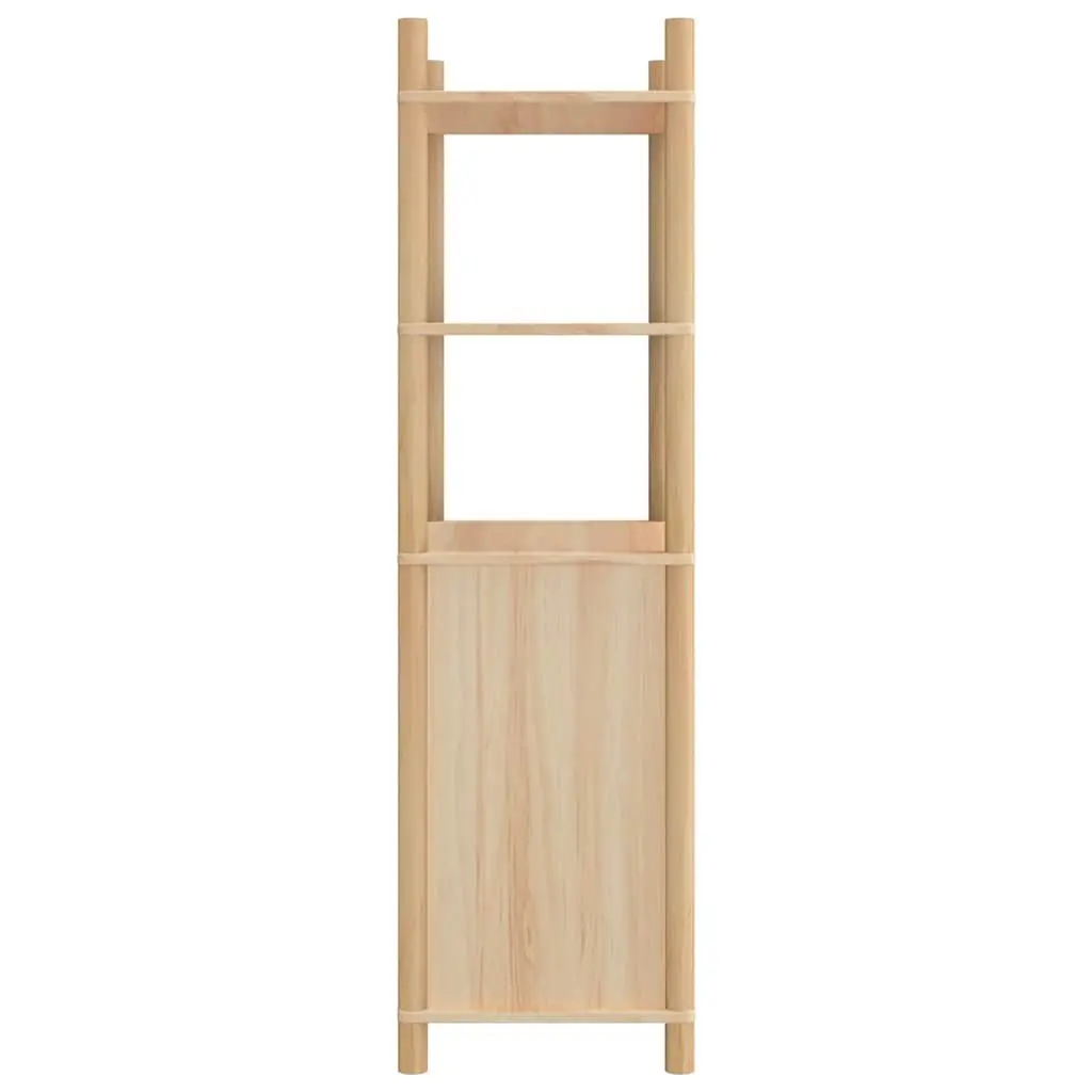 Highboard Storage Cabinet Brown 60x40x141cm Engineered Wood Sideboard Buffet