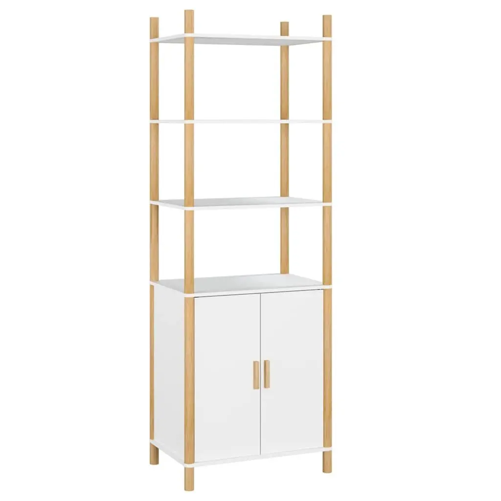 White Highboard Storage Cabinet 60x40x173cm