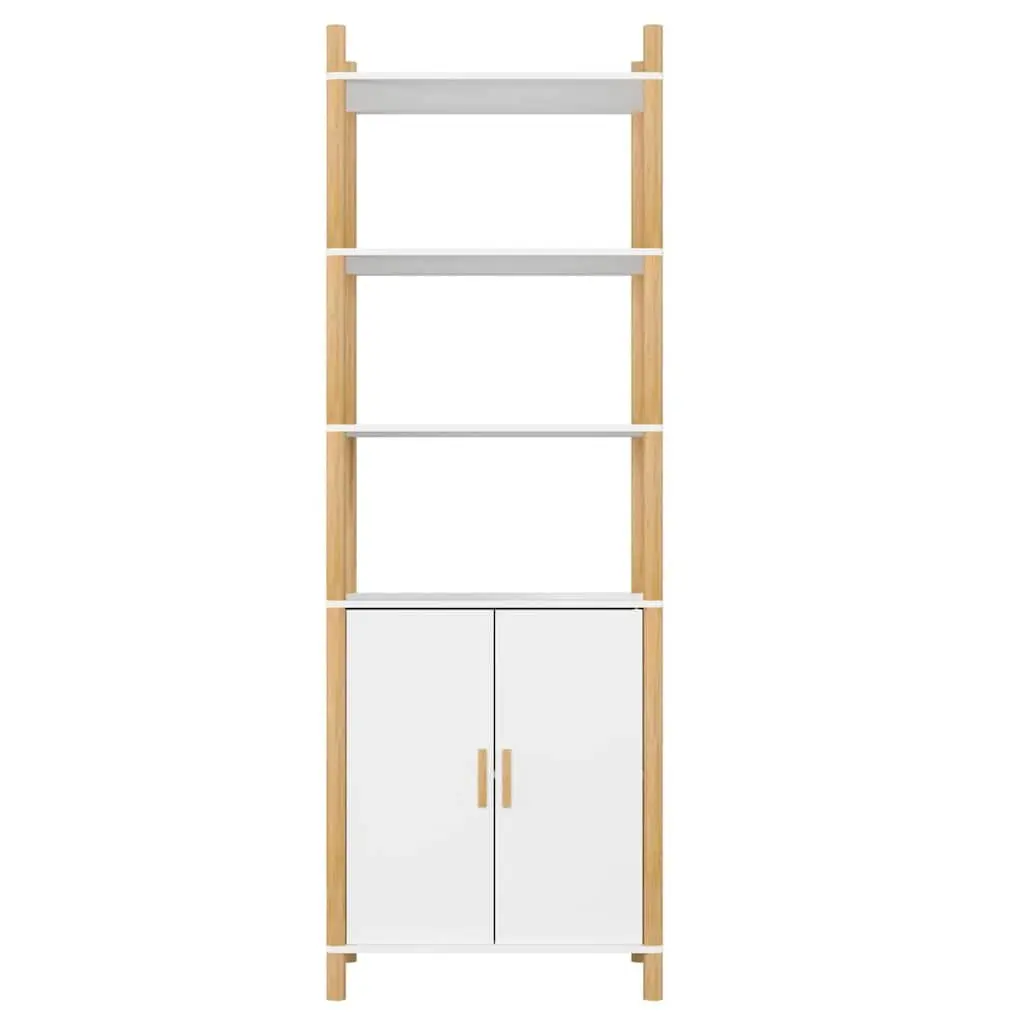 White Highboard Storage Cabinet 60x40x173cm
