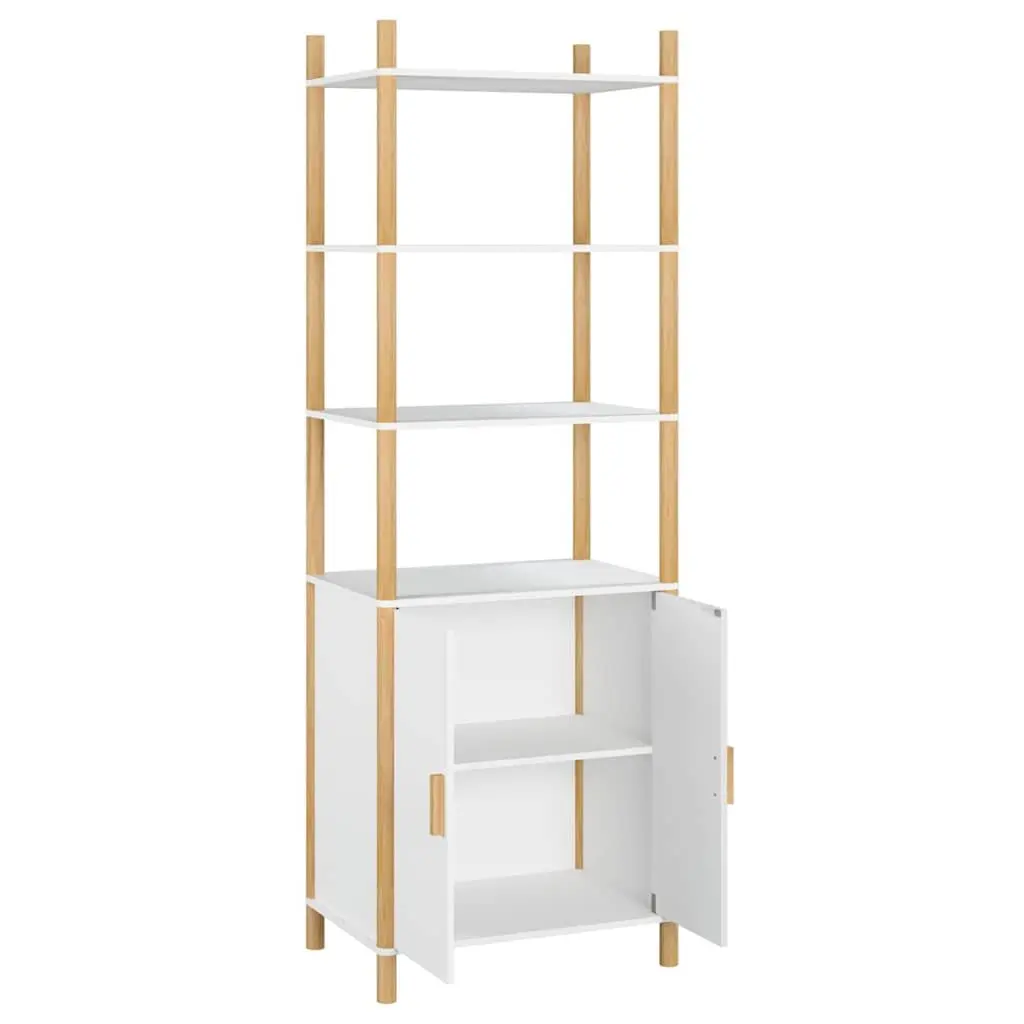 White Highboard Storage Cabinet 60x40x173cm