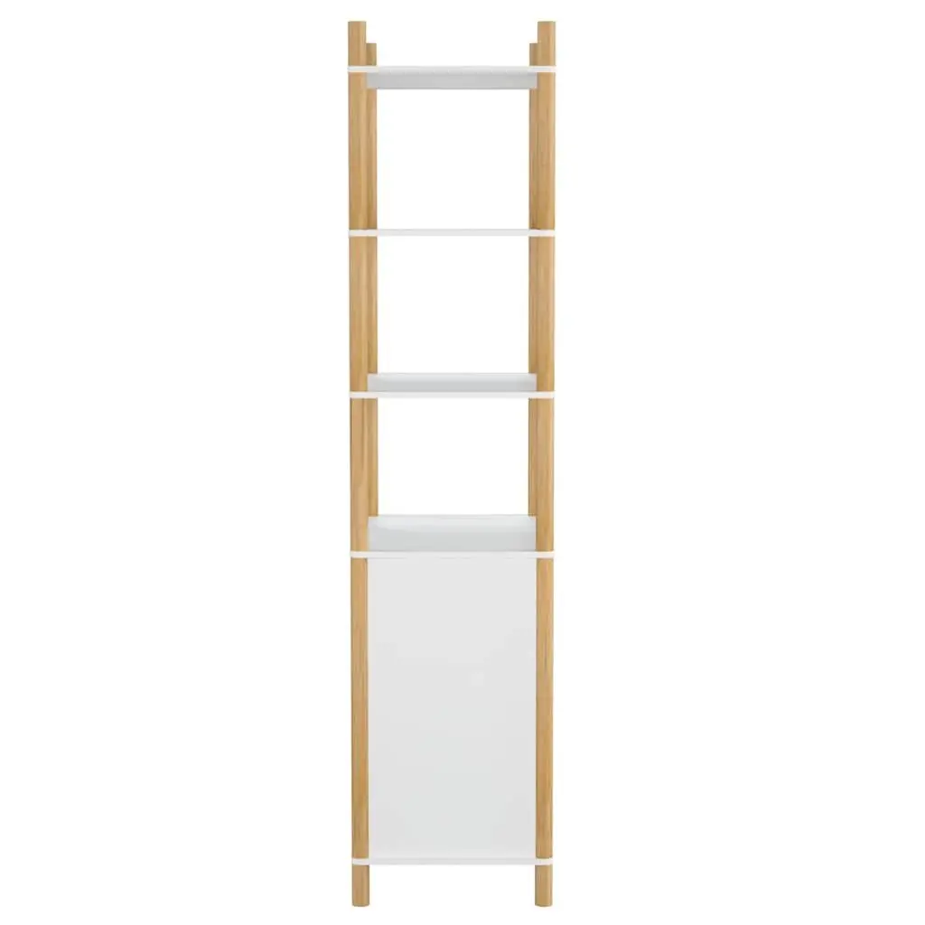 White Highboard Storage Cabinet 60x40x173cm