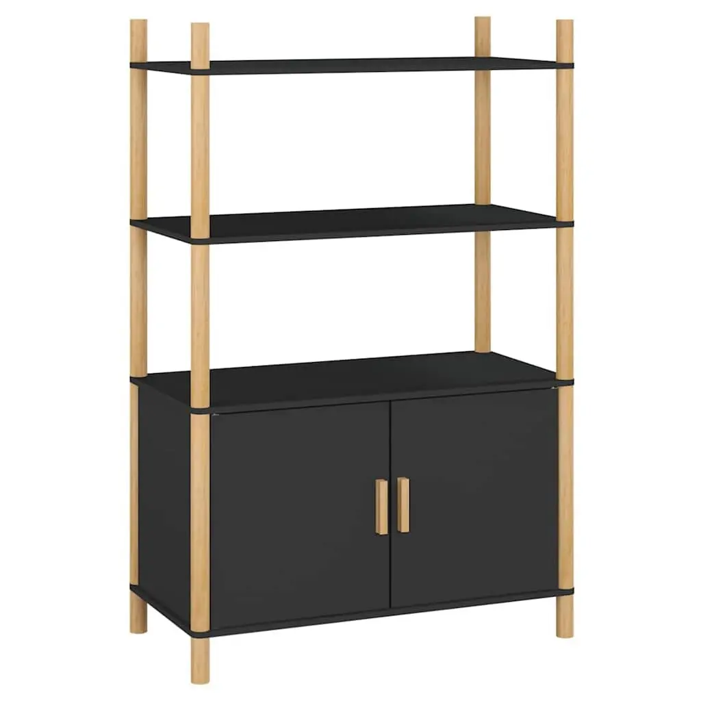 Highboard Storage Cabinet in Black
