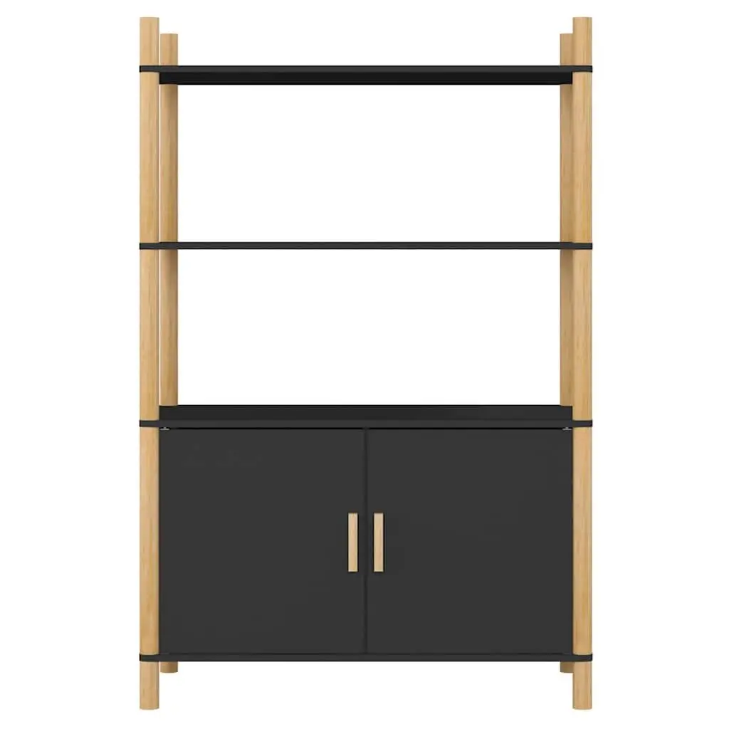 Highboard Storage Cabinet in Black