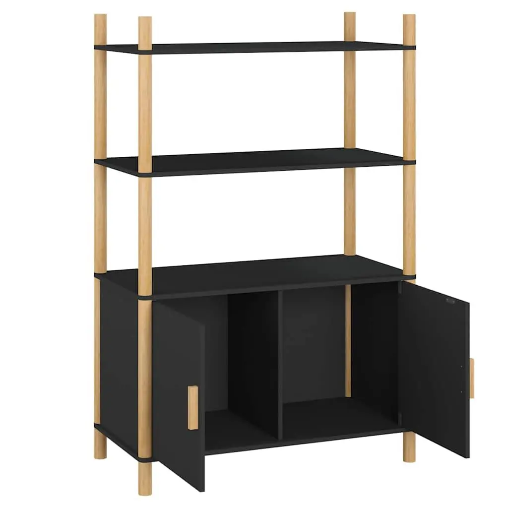 Highboard Storage Cabinet in Black