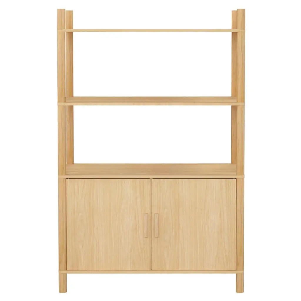 Sideboard Highboard Cabinet Storage Engineered Wood Brown 121cm Height 80cm Width 40cm Depth