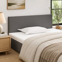Dark Grey Fabric Headboard 100cm with Adjustable Height