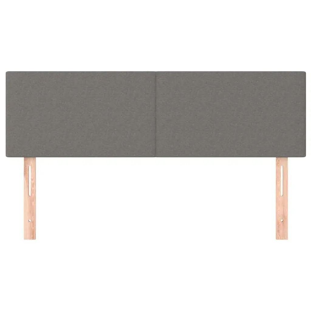 Dark Grey Fabric Headboards 2 pcs 72 cm Adjustable