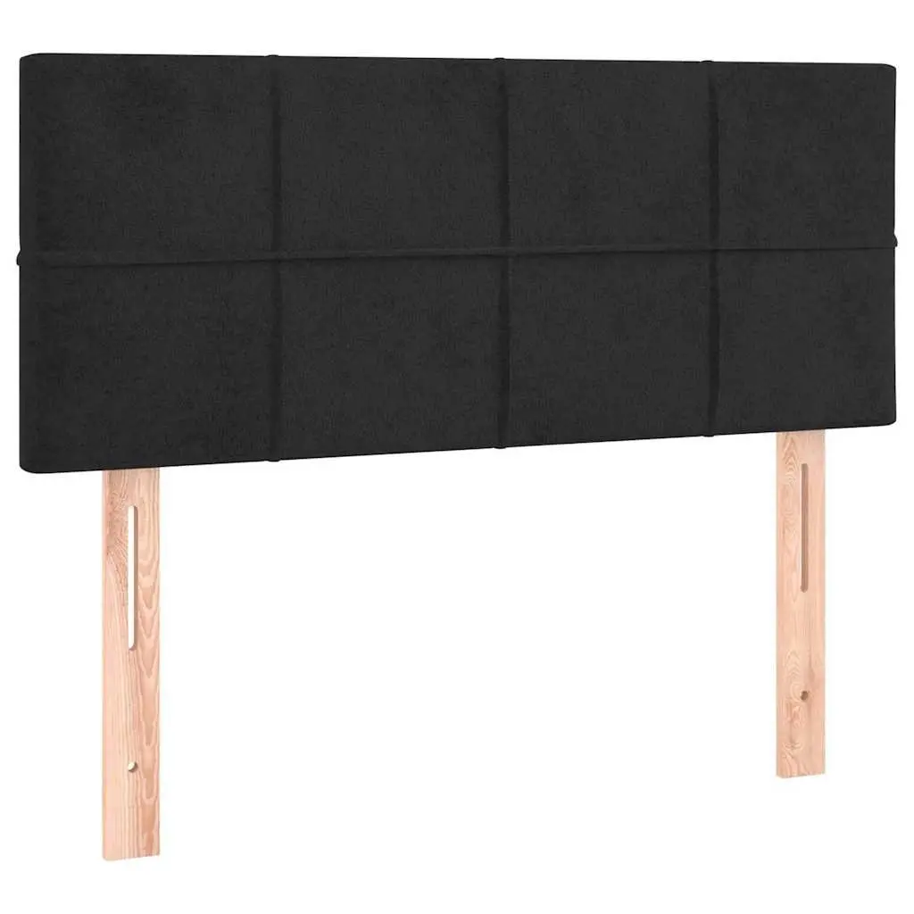 Headboard Black 100 cm Velvet Upholstered Bed Furniture