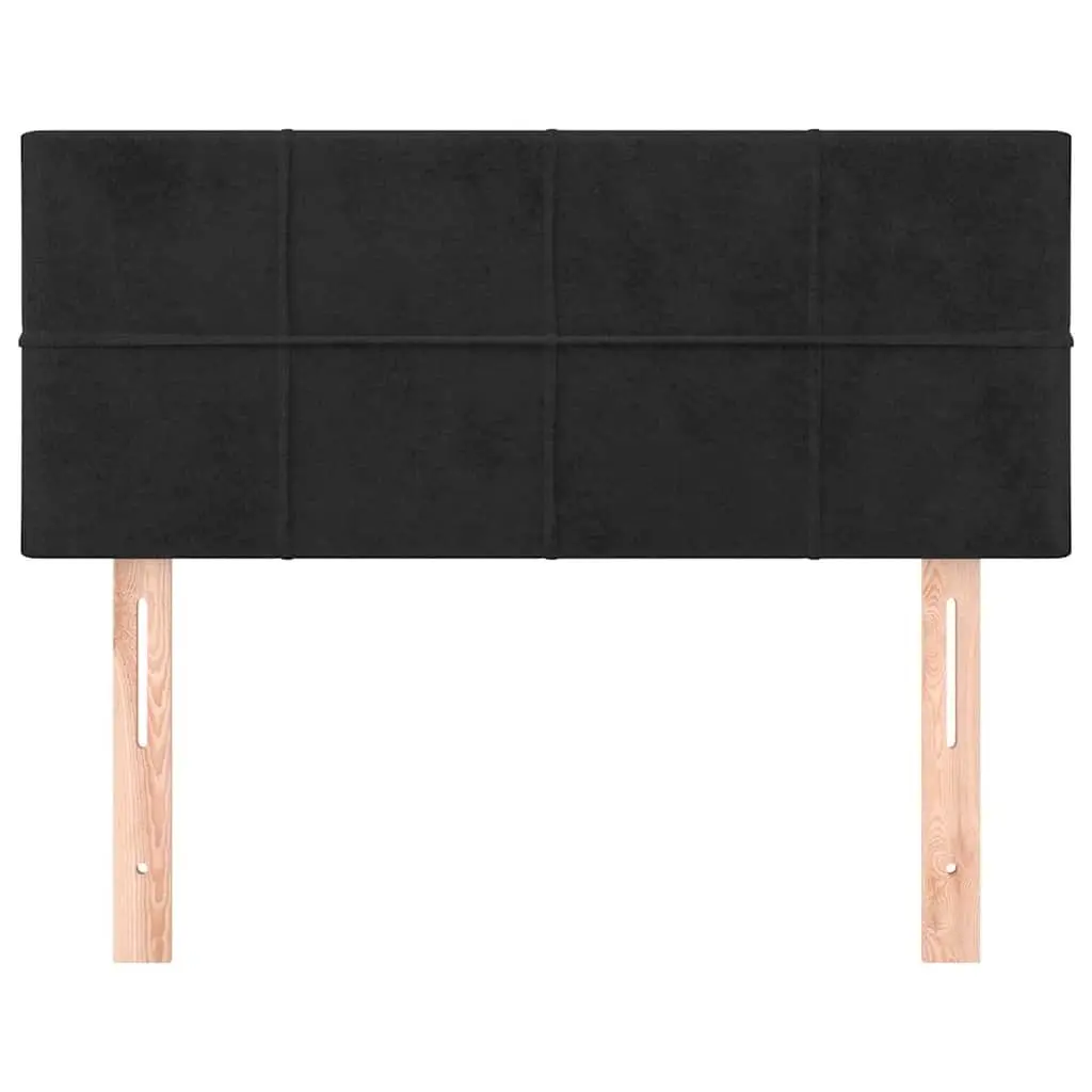 Headboard Black 100 cm Velvet Upholstered Bed Furniture
