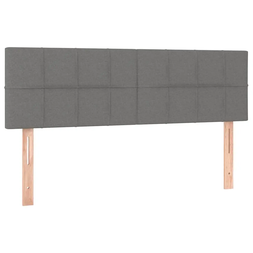Grey Fabric Headboard with Adjustable Height for Comfort