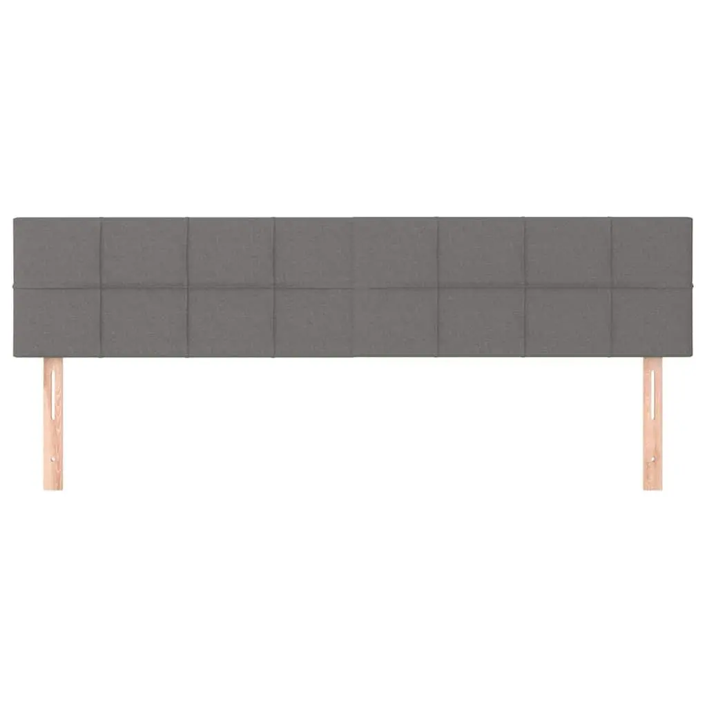 Grey Fabric Upholstered Headboard with Adjustable Height