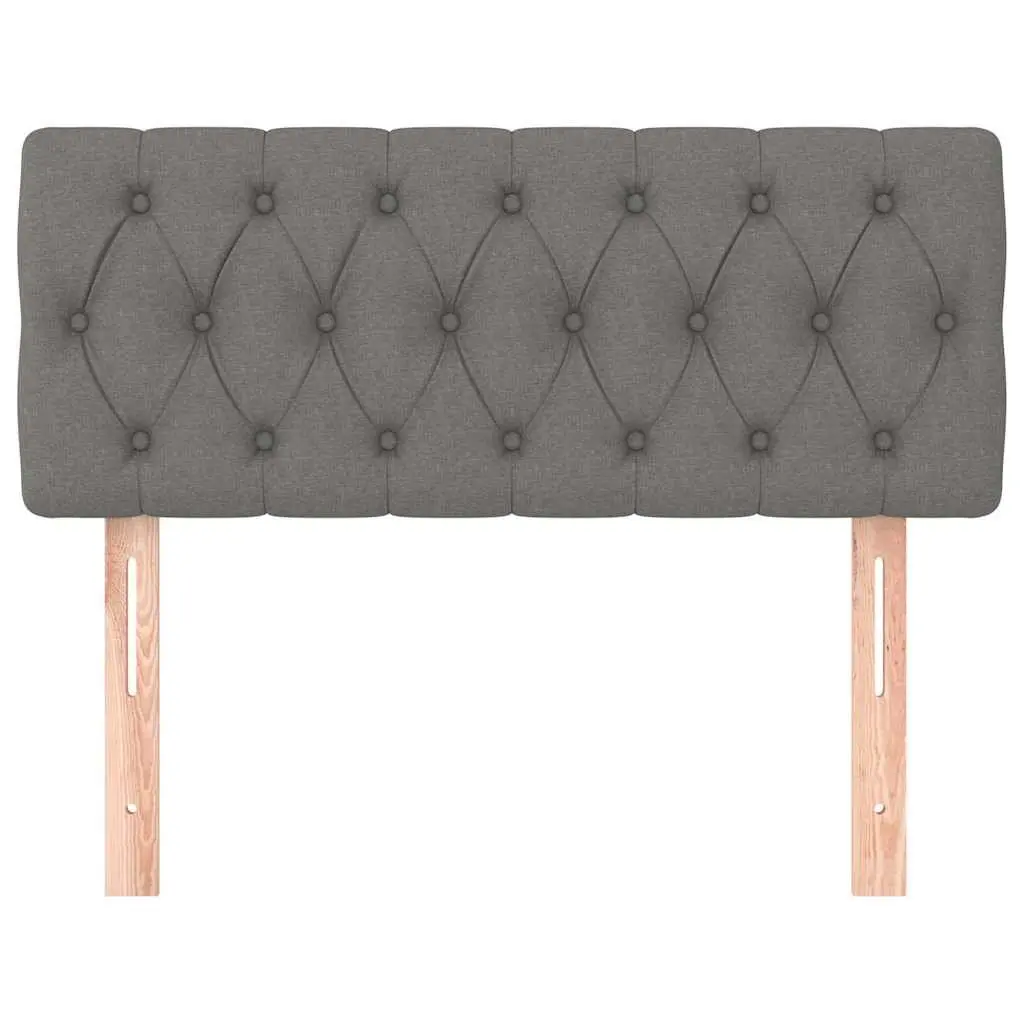 Headboard Dark Grey 100x7x78 88 cm Fabric Bedroom Bed Support Adjustable Height