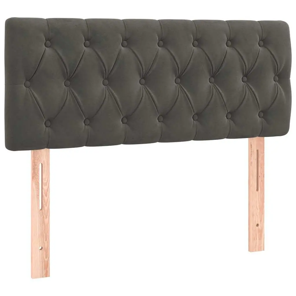 Headboard Grey 100cm Velvet Upholstered Bedroom Furniture