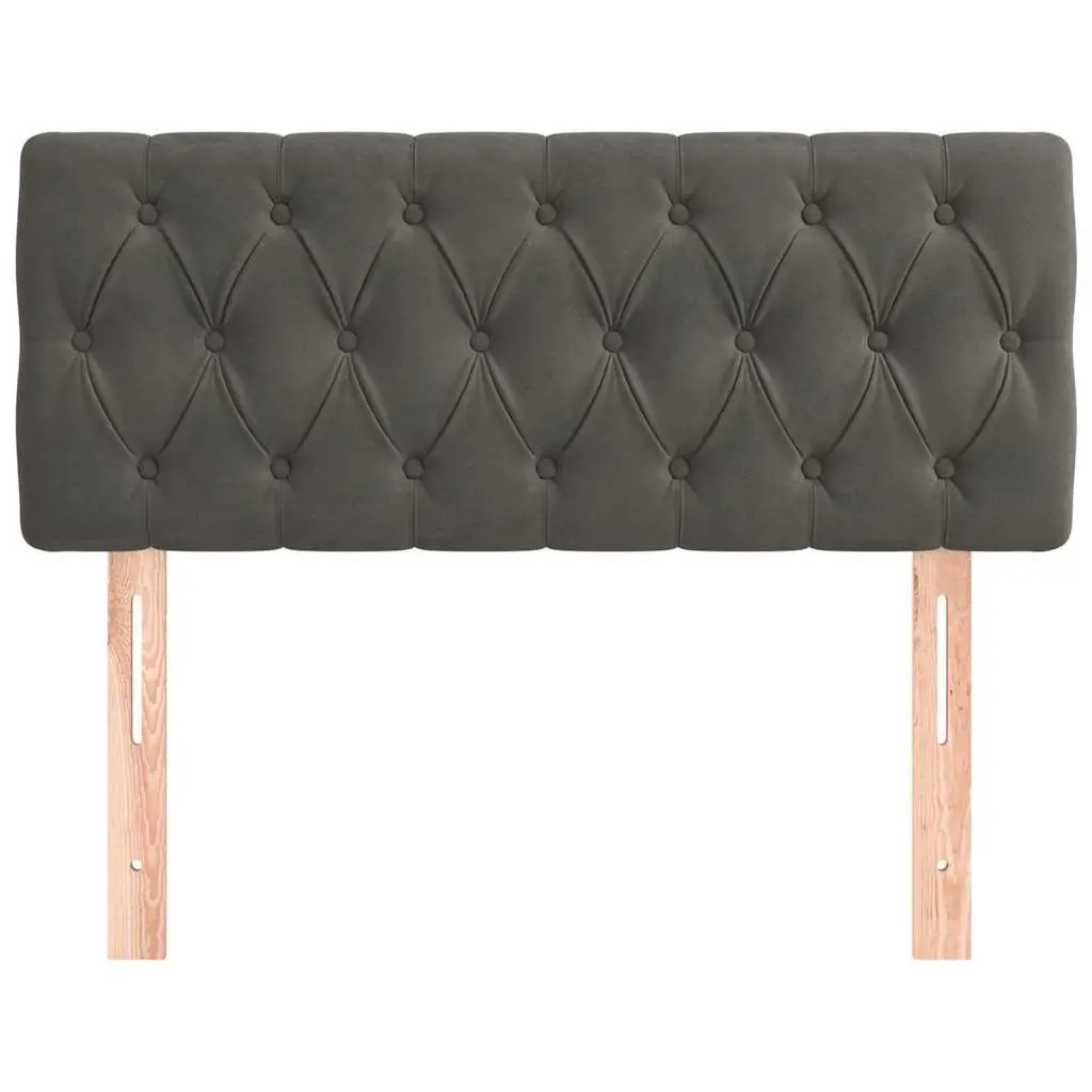 Headboard Grey 100cm Velvet Upholstered Bedroom Furniture