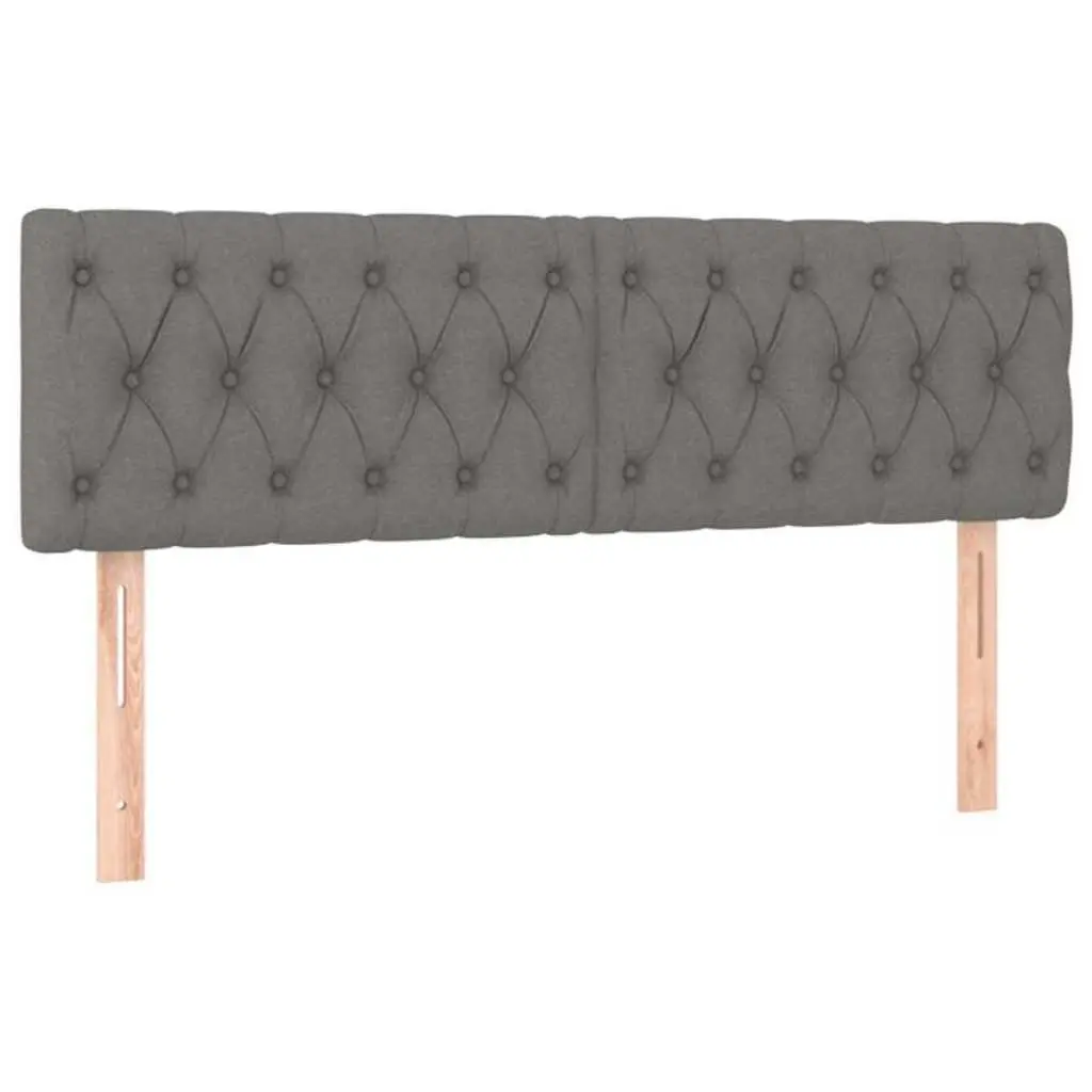 Dark Grey Headboard 160x7x78/88 cm