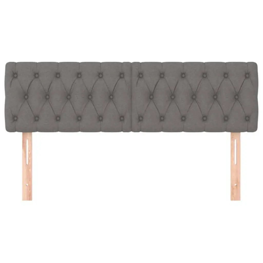 Dark Grey Headboard 160x7x78/88 cm
