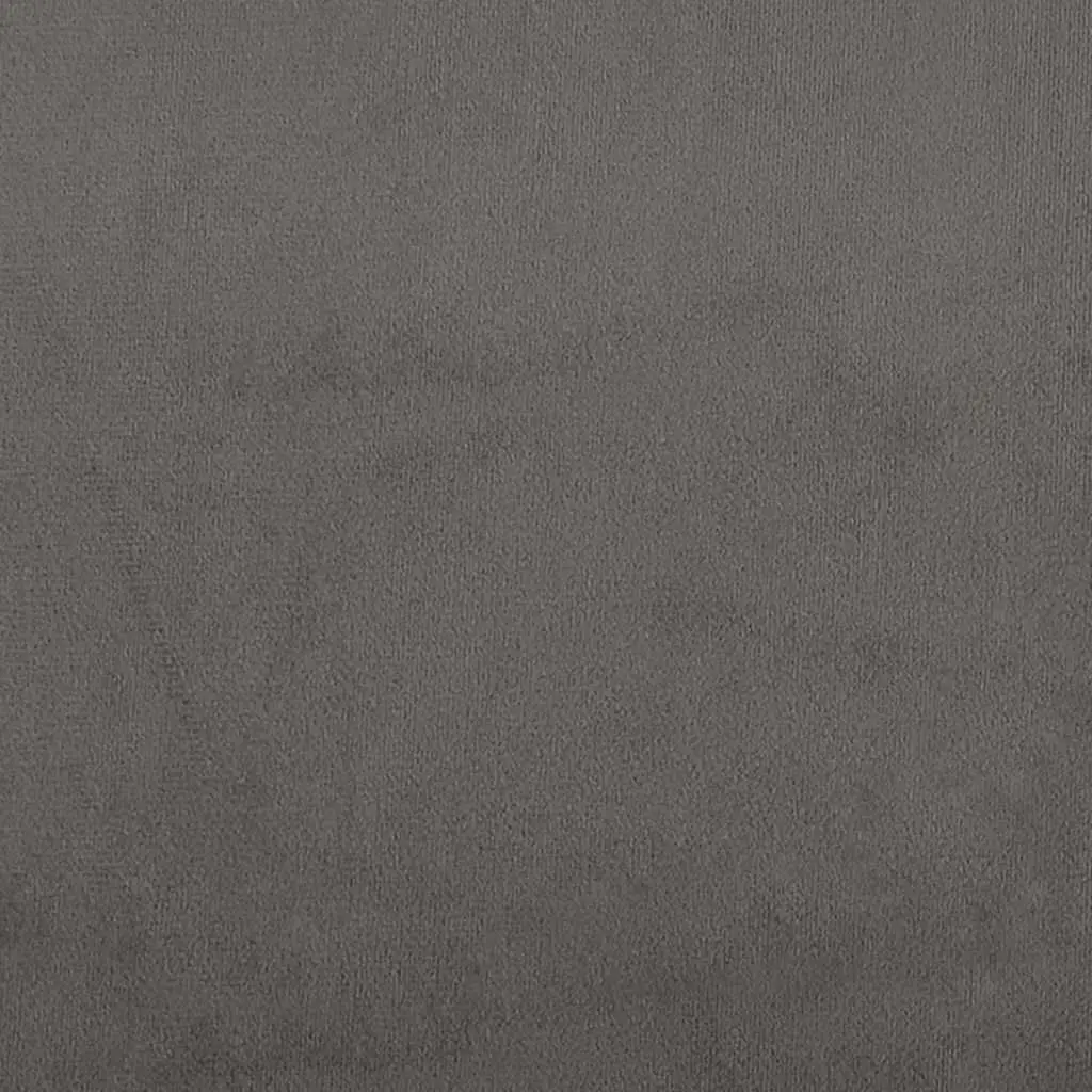 Dark Grey Velvet Headboard for Bed Support