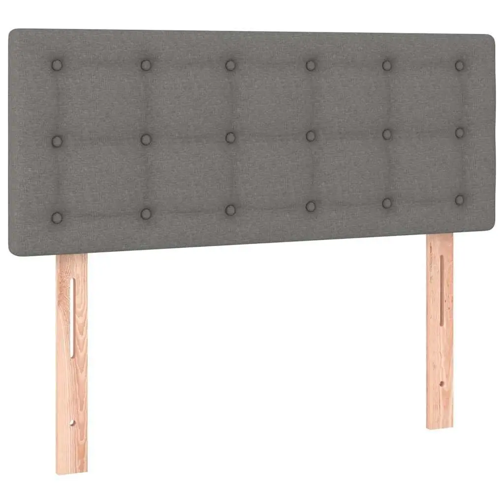 Headboard Dark Grey 100cm Fabric Upholstery with Wooden Legs
