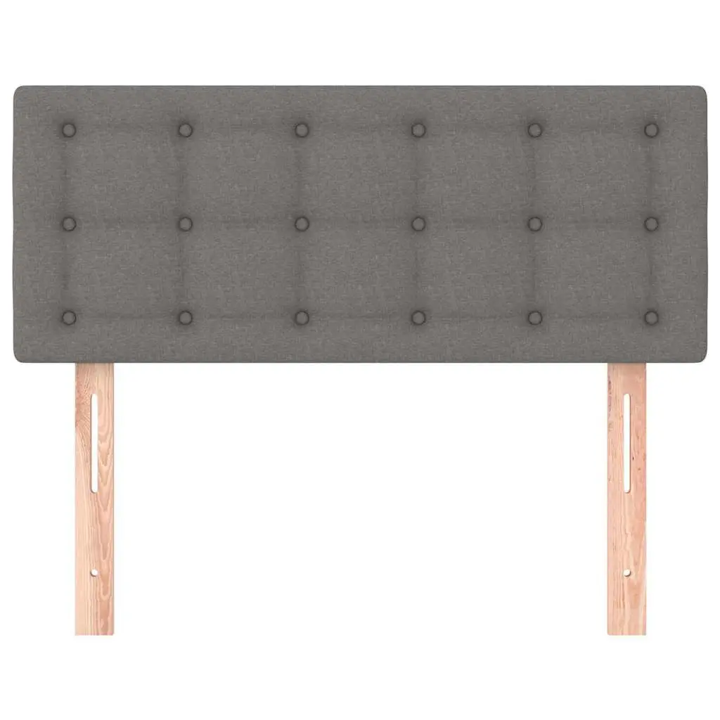Headboard Dark Grey 100cm Fabric Upholstery with Wooden Legs