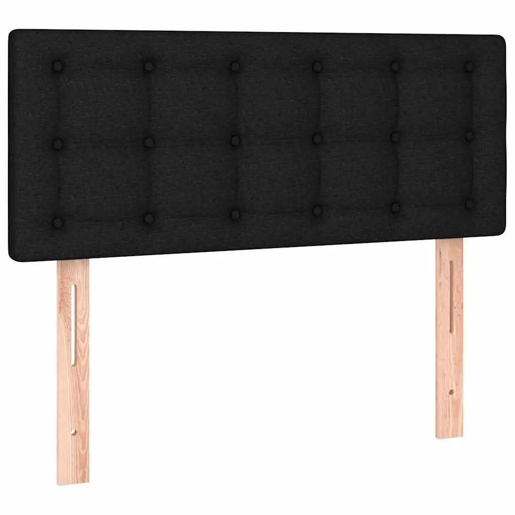 Headboard Black 100 cm Fabric Adjustable Height Bedroom Bed Support