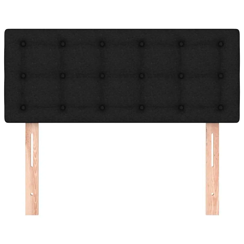 Headboard Black 100 cm Fabric Adjustable Height Bedroom Bed Support
