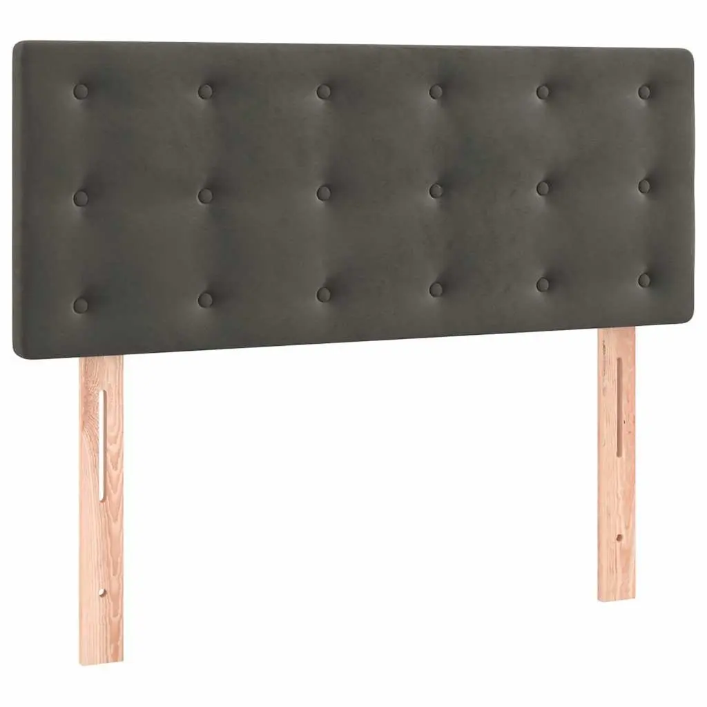 Headboard Dark Grey 100 cm Velvet Adjustable Height Wooden