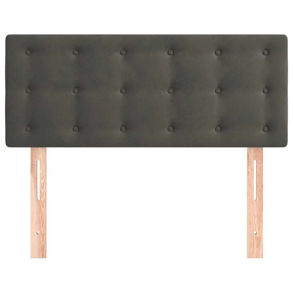 Headboard Dark Grey 100 cm Velvet Adjustable Height Wooden