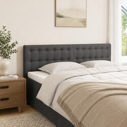 Stylish Grey Fabric Headboard for Your Bedroom