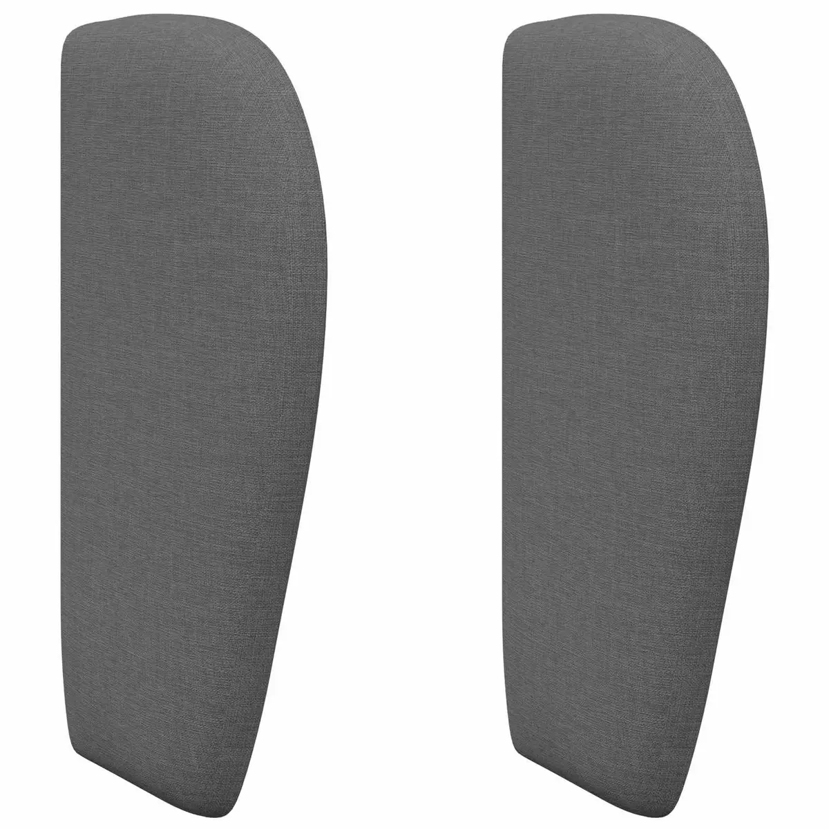 Headboard Dim Grey 40 x 23 x 6 cm Fabric Modern Bedroom Furniture
