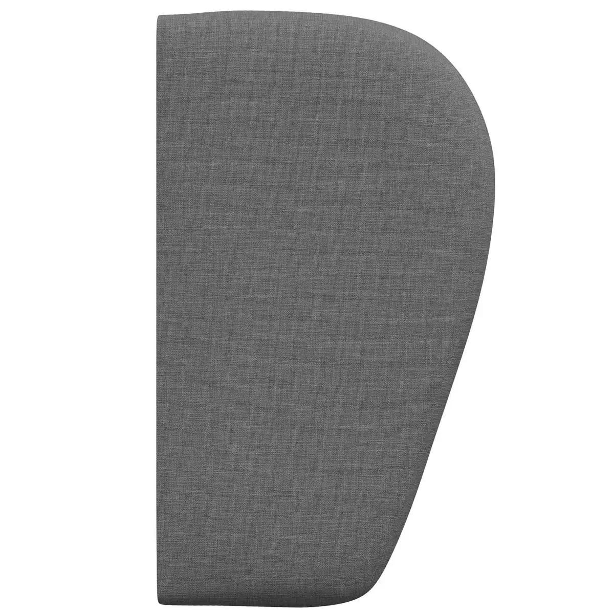 Headboard Dim Grey 40 x 23 x 6 cm Fabric Modern Bedroom Furniture