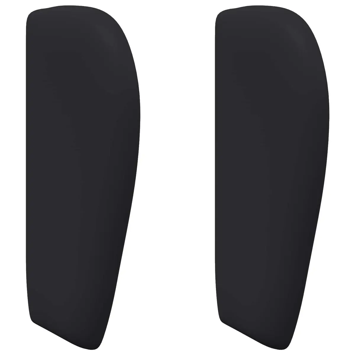 Headboard Modern Black PVC Foam 40 x 23 x 6 cm Plywood Frame