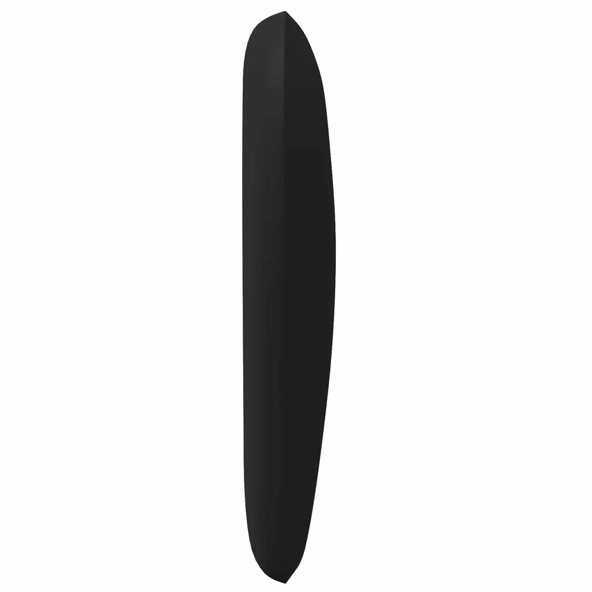 Headboard Modern Black PVC Foam 40 x 23 x 6 cm Plywood Frame