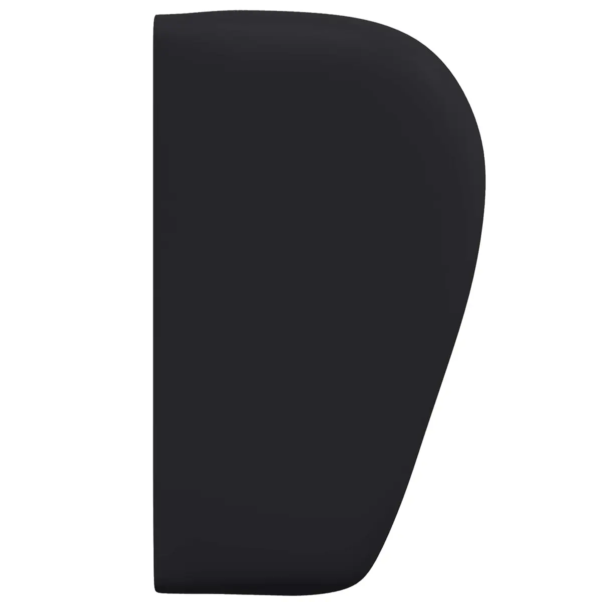 Headboard Modern Black PVC Foam 40 x 23 x 6 cm Plywood Frame