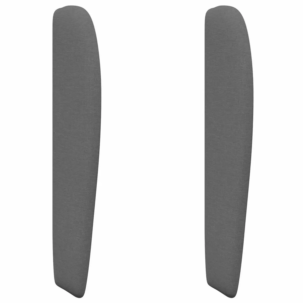 Headboard Wave Ear Modern Bedroom Dim Grey Fabric Upholstered