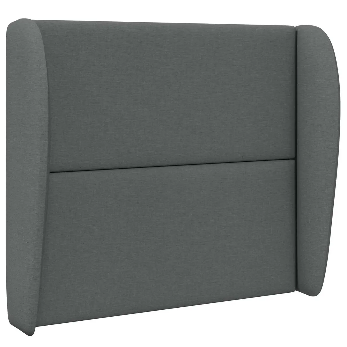 Headboard Wave Ear Modern Bedroom Dim Grey Fabric Upholstered