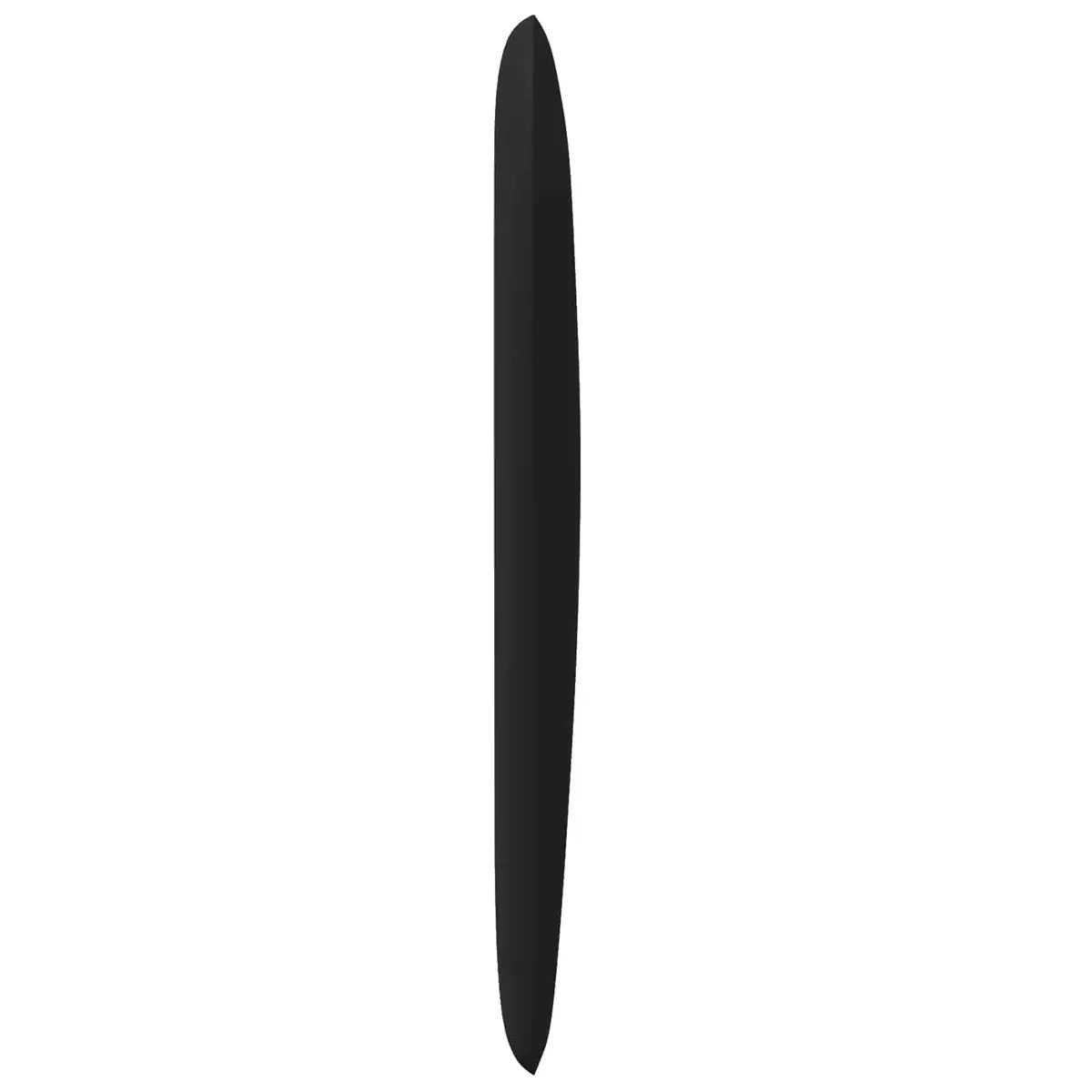 Headboard Wave Ear Modern Black 80 x 23 x 6 cm Soft Touch PVC and Foam