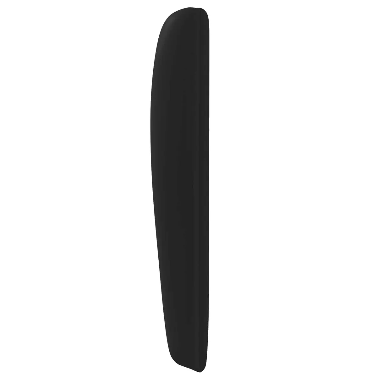 Headboard Wave Ear Modern Black 80 x 23 x 6 cm Soft Touch PVC and Foam