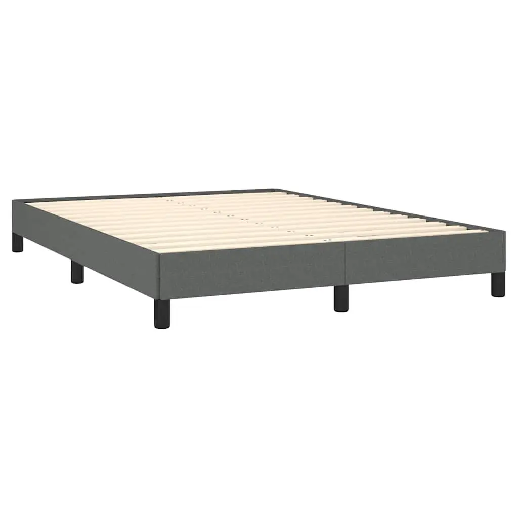 Queen Bed Frame Grey Fabric 152x203 cm Upholstered Platform