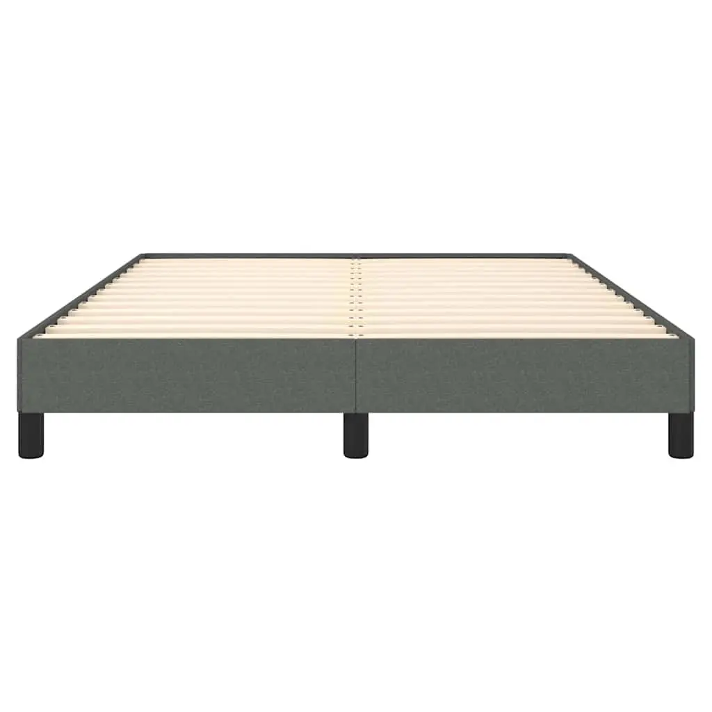 Queen Bed Frame Grey Fabric 152x203 cm Upholstered Platform