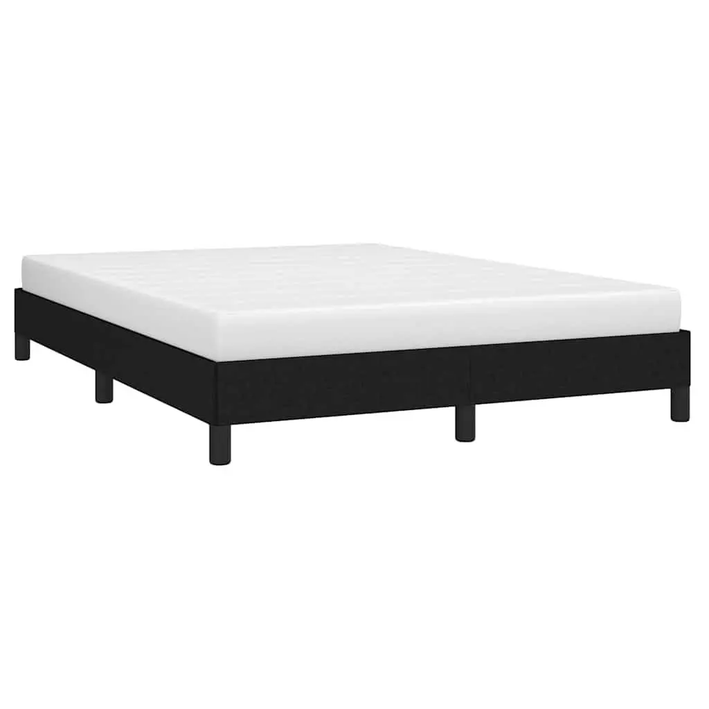 Black Fabric Queen Bed Frame 152x203 cm