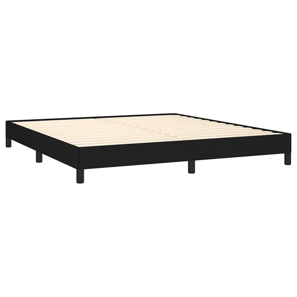 Black Fabric Queen Bed Frame 152x203 cm