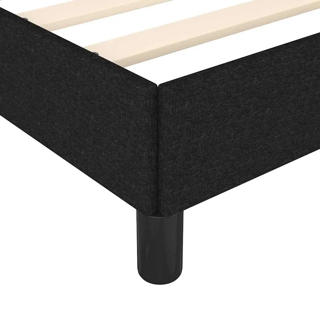 Black Fabric Queen Bed Frame 152x203 cm