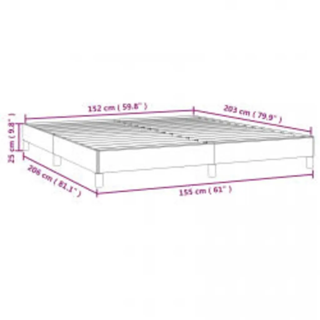 Black Faux Leather Queen Bed Frame 152x203cm