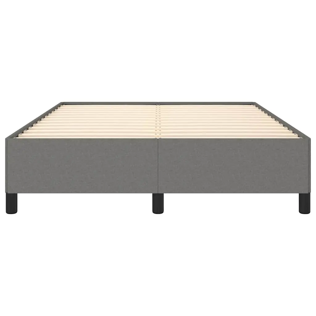 Grey Fabric Double Bed Frame 137x187cm for Comfort