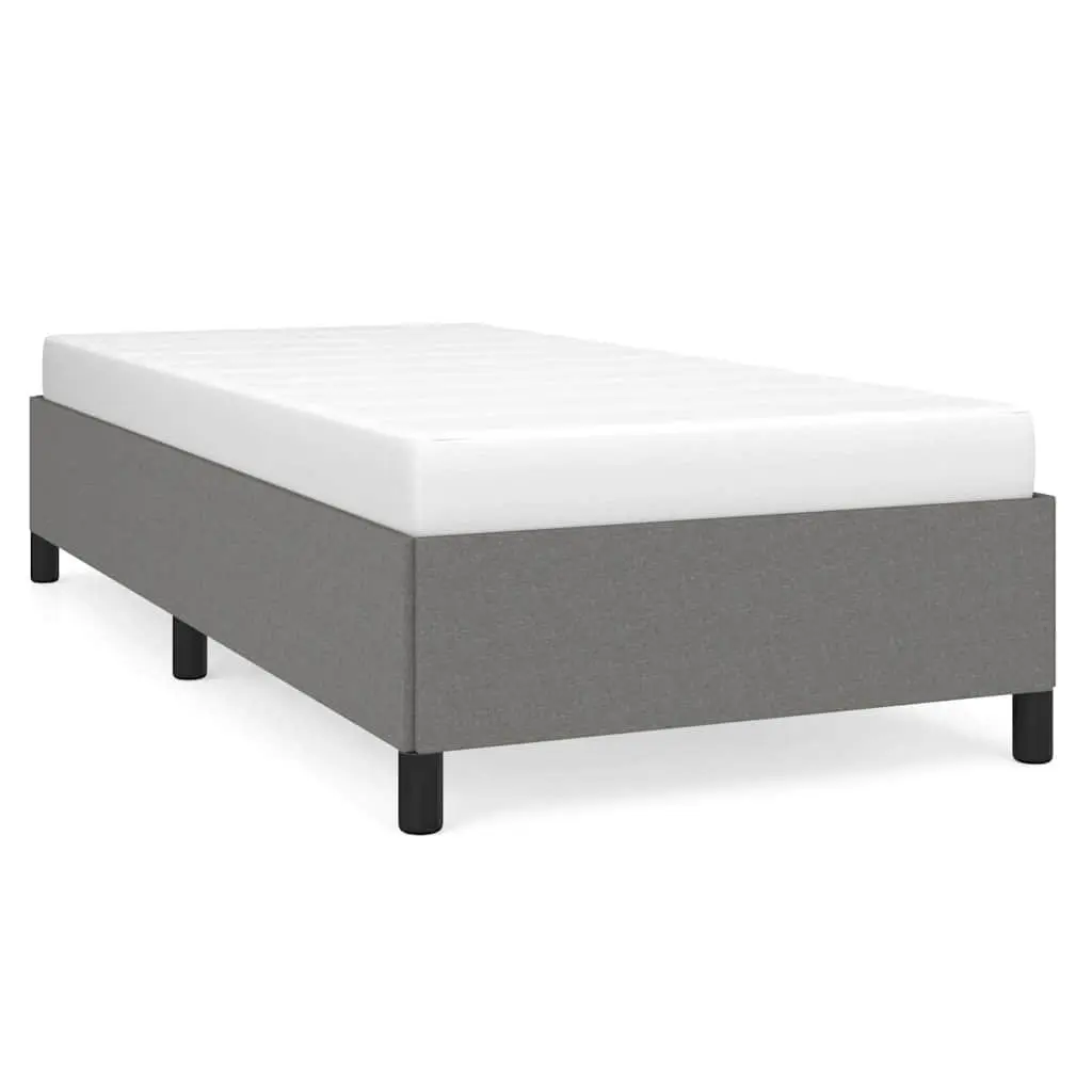 Grey Fabric King Single Bed Frame with Sturdy Legs