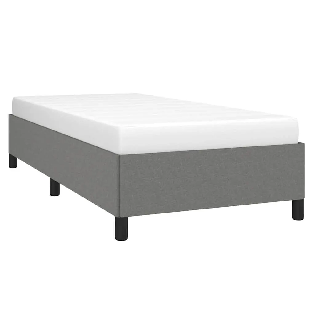 Grey Fabric King Single Bed Frame with Sturdy Legs